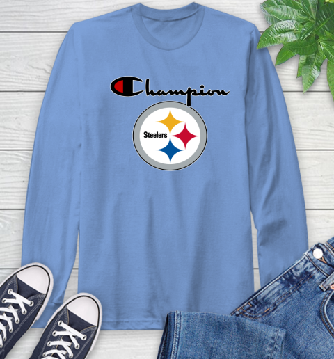 NFL Football Pittsburgh Steelers Champion Shirt Long Sleeve T-Shirt 10
