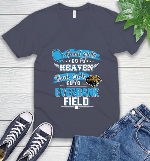 Jacksonville Jaguars NFL Bad Girls Go To Everbank Field Shirt V-Neck T-Shirt 7