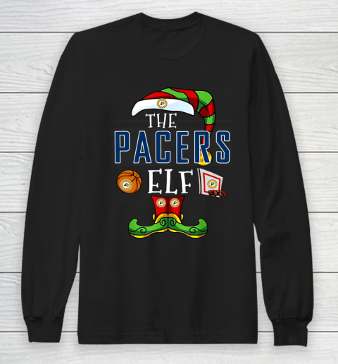 Indiana Pacers Christmas ELF Funny NBA Long Sleeve T-Shirt