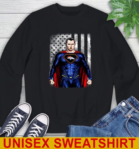 NFL Football Denver Broncos Superman DC Shirt Sweatshirt