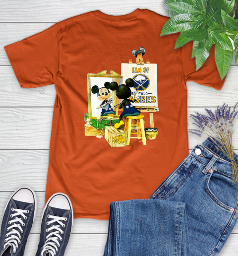NHL Hockey Buffalo Sabres Mickey Drawing Shirt 84