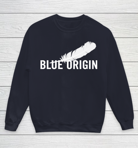 Blue Origin  All White Youth Sweatshirt 2
