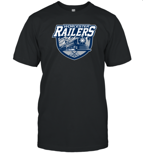 Echl Worcester Railers Hockey Logo T-Shirt