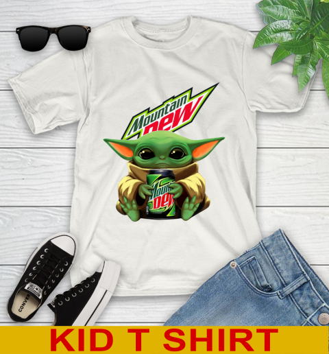 Star Wars Baby Yoda Hugs Mountain Dew Soft Drink Shirt 101