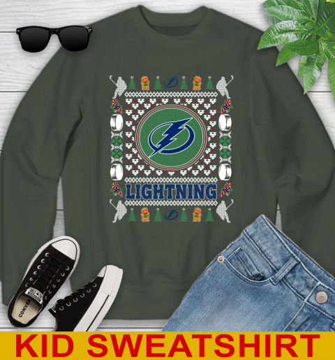 Tampa Bay Lightning Merry Christmas NHL Hockey Loyal Fan Youth Sweatshirt 8