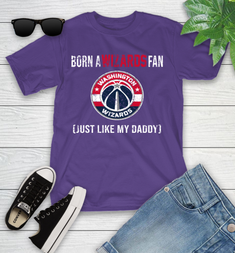 NBA Washington Wizards Loyal Fan Just Like My Daddy Basketball Shirt Youth T-Shirt 3