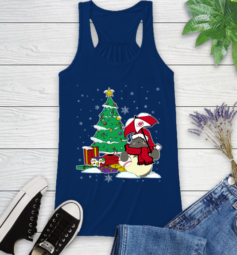 Cincinnati Reds MLB Baseball Cute Tonari No Totoro Christmas Sports (1) Racerback Tank 8