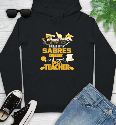 Buffalo Sabres NHL I'm A Difference Making Student Caring Hockey Loving Kinda Teacher Youth Hoodie