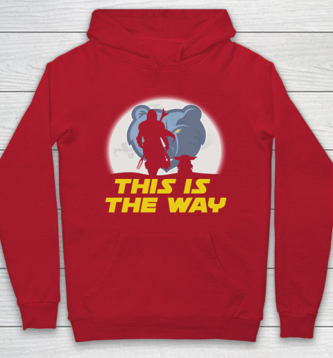 Memphis Grizzlies NBA Basketball Star Wars Yoda And Mandalorian This Is The Way Hoodie 7