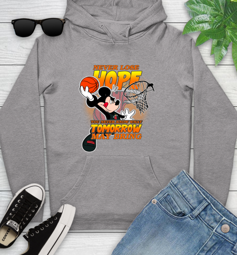 Miami Heat NBA Basketball Mickey Disney Never Lose Hope Youth Hoodie Sport Grey Miami Heat NBA Basketball Mickey Disney Never Lose Hope Youth Hoodie 6