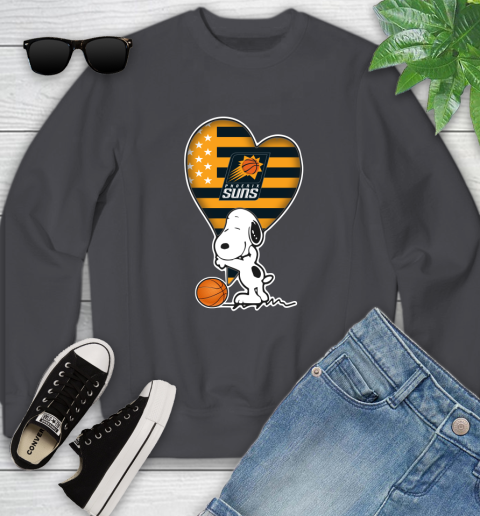 Phoenix Suns NBA Basketball The Peanuts Movie Adorable Snoopy Youth Sweatshirt 7 Phoenix Suns NBA Basketball The Peanuts Movie Adorable Snoopy Youth Sweatshirt - Image 7