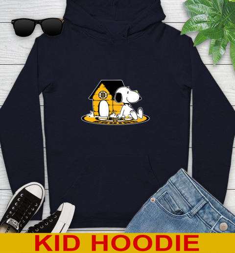 NHL Hockey Boston Bruins Snoopy The Peanuts Movie Shirt Youth Hoodie 4