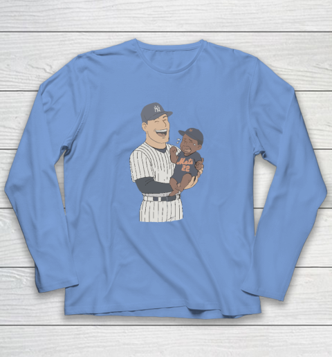 Yankees Holding Crying Mets Baby Long Sleeve T-Shirt 6