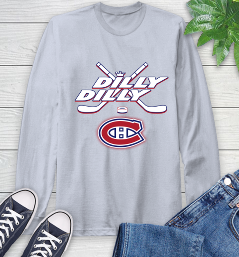 NHL Montreal Canadiens Dilly Dilly Hockey Sports Long Sleeve T-Shirt 6