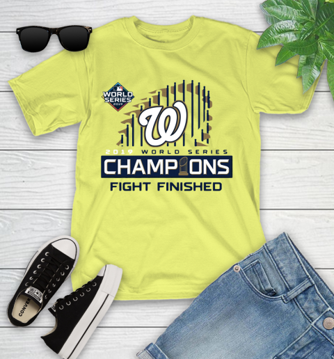 Finish The Fight Washington Nationals World Series Youth T-Shirt 10