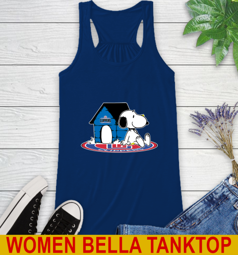 NBA Basketball LA Clippers Snoopy The Peanuts Movie Shirt Racerback Tank 9