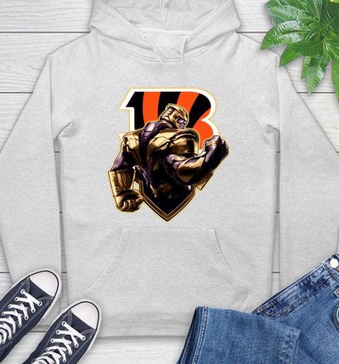 NFL Thanos Avengers Endgame Football Sports Cincinnati Bengals Hoodie