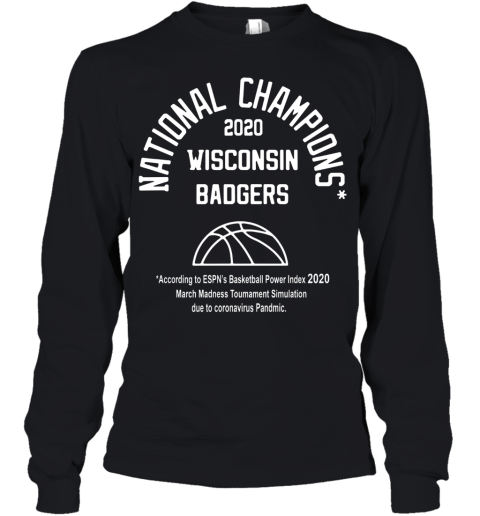 2020 National Champions Wisconsin Badgers Youth Long Sleeve