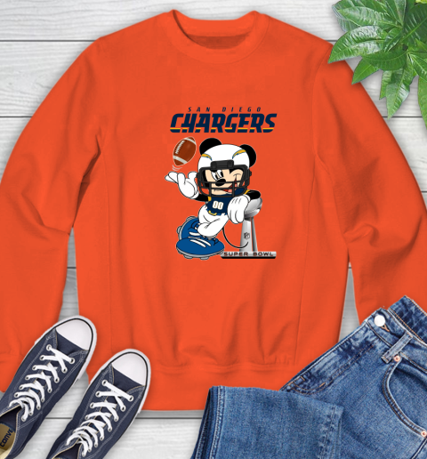 NFL San diego chargers Mickey Mouse Disney Super Bowl Football T Shirt Sweatshirt 4