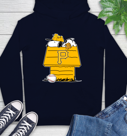 MLB Pittsburgh Pirates Snoopy Woodstock The Peanuts Movie Baseball T Shirt Hoodie 4