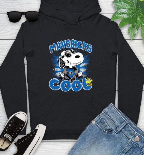 NBA Basketball Dallas Mavericks Cool Snoopy Shirt Youth Hoodie