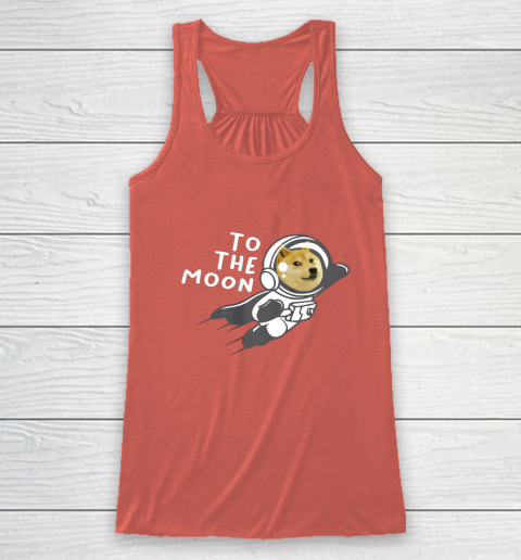 Dogecoin to the Moon Shirt Hodl Doge Coin Crypto Currency Racerback Tank 3