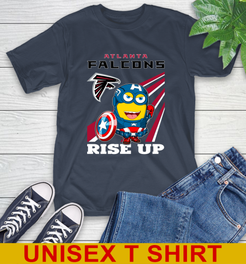 NFL Football Atlanta Falcons Captain America Marvel Avengers Minion Shirt T-Shirt 3