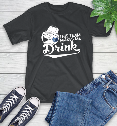 Memphis Grizzlies NBA Basketball This Team Makes Me Drink Adoring Fan T-Shirt