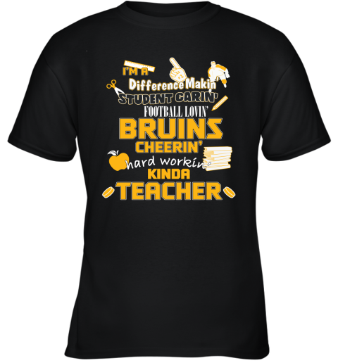 Boston Bruins NHL I'm A Difference Making Student Caring Hockey Loving Kinda Teacher Youth T-Shirt