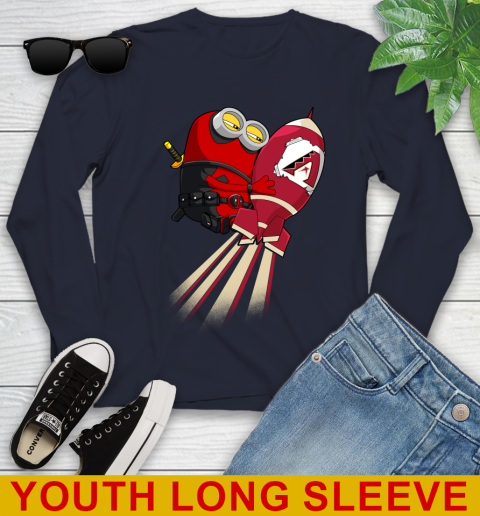 MLB Baseball Arizona Diamondbacks Deadpool Minion Marvel Shirt Youth Long Sleeve 2