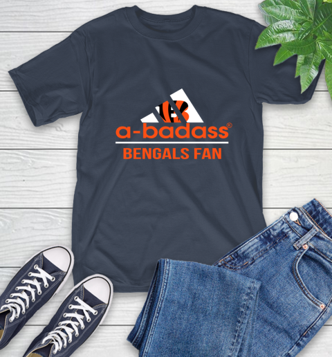 NFL A Badass Cincinnati Bengals Fan Adidas Football Sports 1 T-Shirt 3