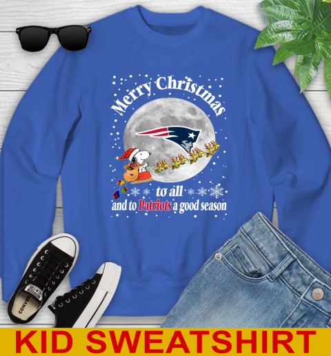 New England Patriots Merry Christmas To All And To Patriots A Good Season NFL Football Sports Youth Sweatshirt 6