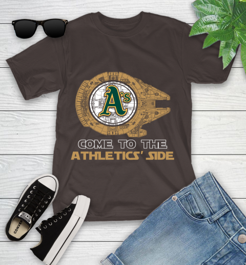 MLB Come To The Oakland Athletics Side Star Wars Baseball Sports Youth T-Shirt 7