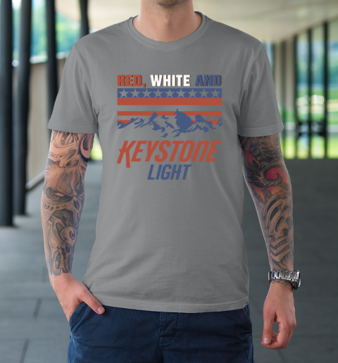 Red White And Keystone Light 4th Of July T-Shirt 3