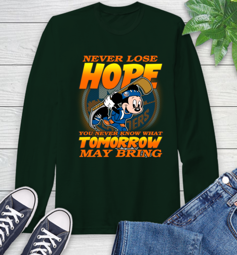 New York Islanders NHL Hockey ootball Mickey Disney Never Lose Hope Long Sleeve T-Shirt 7