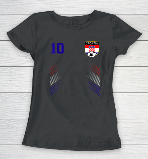 Croatia Soccer Croatian Football Retro 10 Jersey Women's T-Shirt