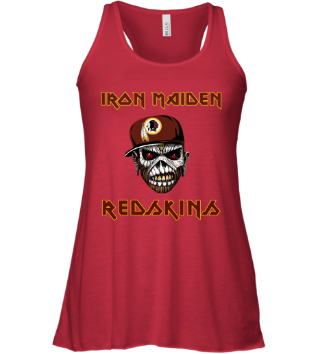 NFL Washington Redskins Iron Maiden Rock Band Music Football Sports uWvRyMvy2lr flowy tank 32 95 151514 front red