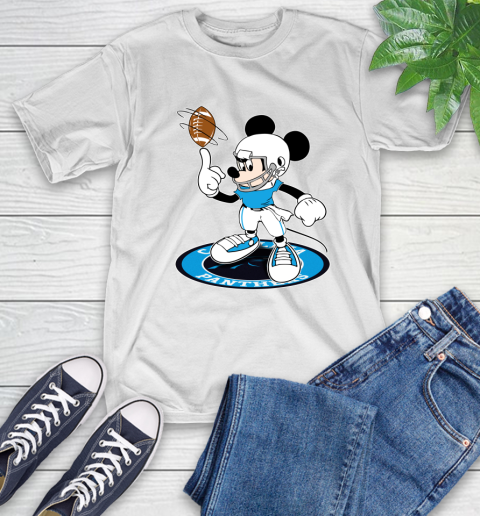 NFL Football Carolina Panthers Cheerful Mickey Disney Shirt T-Shirt 2