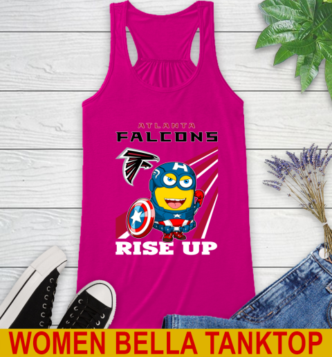 NFL Football Atlanta Falcons Captain America Marvel Avengers Minion Shirt Racerback Tank 6