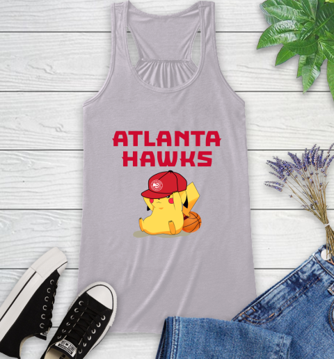 NBA Pikachu Basketball Sports Atlanta Hawks Racerback Tank 5