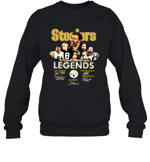 Steelers Pittsburgh Steelers Legends Signatures T Shirt Sweatshirt