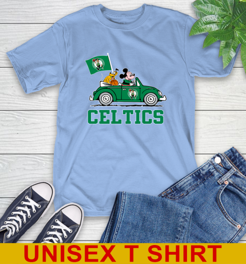 NBA Basketball Boston Celtics Pluto Mickey Driving Disney Shirt T-Shirt 11