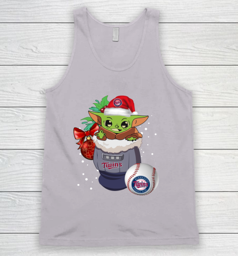 Minnesota Twins Christmas Baby Yoda Star Wars Funny Happy MLB Tank Top 4