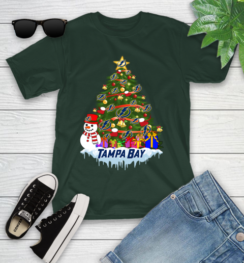 Tampa Bay Lightning Merry Christmas NHL Hockey Sports Youth T-Shirt 5