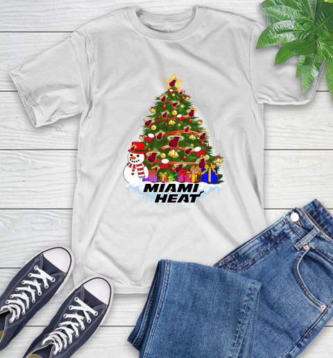 Miami Heat Merry Christmas NBA Basketball Sports T-Shirt