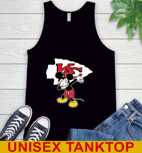 Kansas City Chiefs NFL Football Dabbing Mickey Disney Sports Tank Top 2