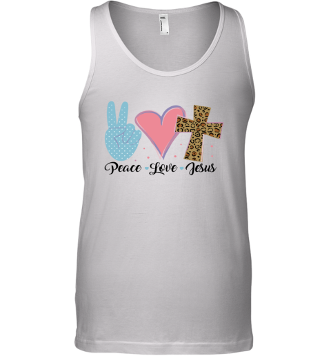 I Love Jesus - Peace LOve Jesus Tank Top