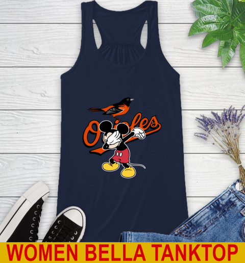 Baltimore Orioles MLB Baseball Dabbing Mickey Disney Sports Racerback Tank 11
