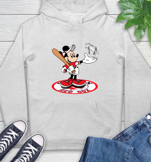 MLB Baseball Boston Red Sox Cheerful Mickey Disney Shirt Hoodie 2