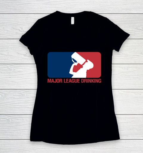 Major League Drinking (ZUN) Beer MLD Women's V-Neck T-Shirt